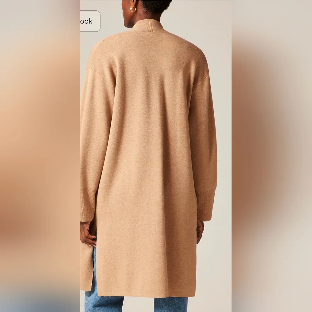 J. Crew Long Sweater Blazer with Side Slits Size Large NWT